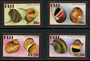 Фиджи, 2007, Раковины, 4 марки